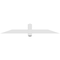 Ekena Millwork Eugene Architectural Grade PVC Gable Bracket, 60"W x 10"H x 2"D x 4"F, 4/12 Pitch GBP060X10X0204EUG00 - alternate 2